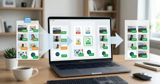Application pour convertir des images en PNG JPG WEBP AVIF