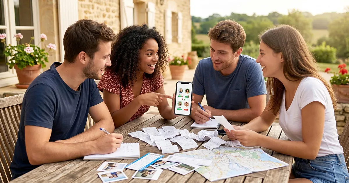 Des amis organiser un weekend et maintenant il doivent faire les compte, heureusement Outilo est la pour simplifier le partage des frais pour savoir qui doit combien à qui